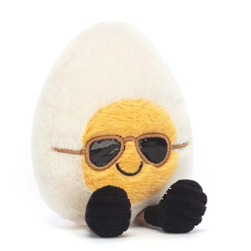 Jellycat Amuseable Boiled Egg Chic 6x4" Soft & Plush NWT - Picture 2 of 6